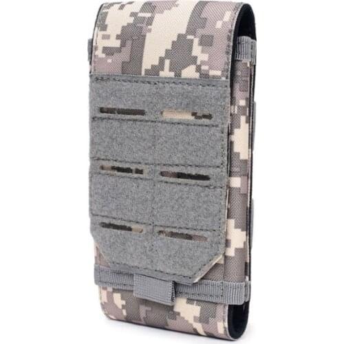 Tactical Phone Bag MOLLE Army Camo Camouflage Bag Hook Loop Belt Pouch 600D Nylon Mobile Package