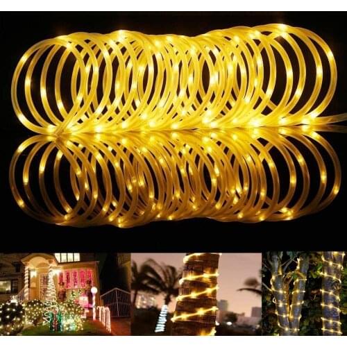 5M Plug in Outdoor String Lights Waterproof Fairy Lights Rope Lights for Outdoors Patio Garden Yard Party Wedding Tree Decoratio