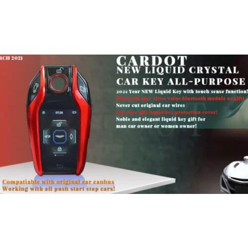 KOL Cardot Mobile Phone Control Car Keyless Entry System lcd remote Start Stop Engine Remote Starter Car Key Car Alarm