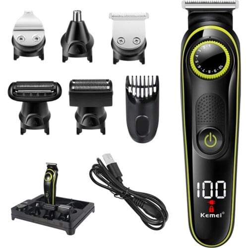 All in one grooming kit nose ear trimmer electric shaver beard trimer for men eyebrow facial body hair trimmer rechargeable