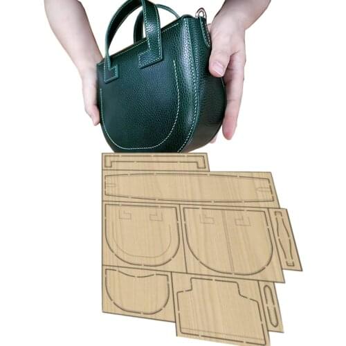 Japan Steel Blade DIY leather craft Template Women handbag mould wood dies cutter for leathercraft