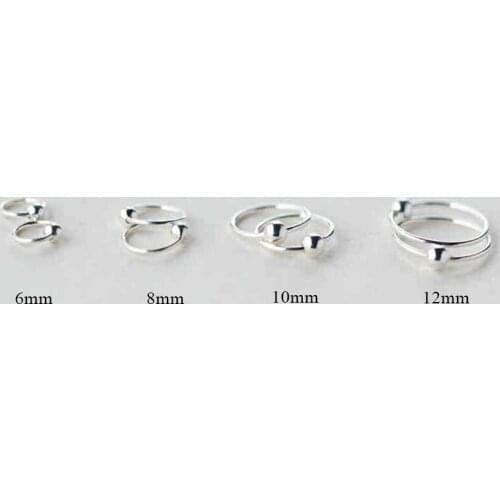 2019 Minimalist 925 Sterling Silver For Women Simple Geometric Small Round Hoop Earrings Fashion Female Gifts Jewelry