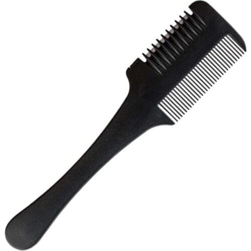 1 Pc Double-sided Hair Cutting Comb Hair Cutting Trimmer Shaving Knife Barber Comb Hairdressing Cutter Thinning Bangs Long Hair