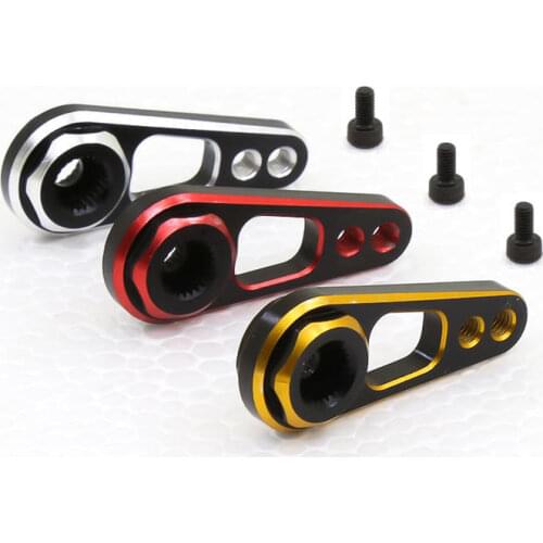 1PCS RC Car Aluminum Alloy Double Hole 25T Steering Servo Arm for RC Crawler Axial SCX10 90046 Traxxas TRX-4 MST Recat