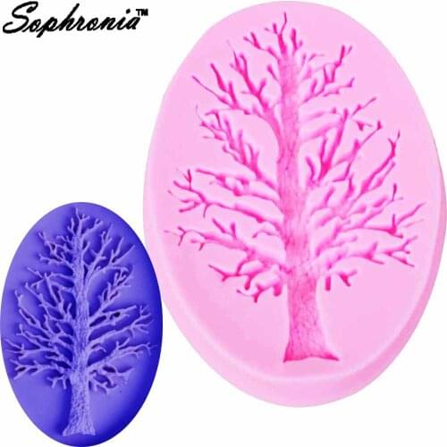 10pcs/set Tree Silicone Molds Cake Border Cupcake Fondant Candy Clay Cake Decorating Tools Chocolate Gumpaste Moulds m922