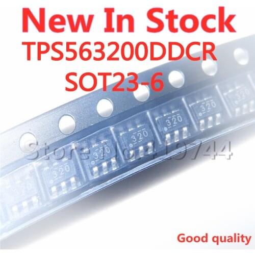 10PCS/LOT Quality 100% TPS563200DDCR TPS563200 SOT23-6 SMD (Silk Printing 320) 3A Step-Down Converter In Stock New Original