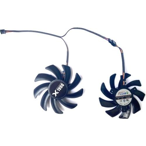 2PCS 85MM FDC10H12S9-C FD7010H12S 4PIN 12V 0.35AMP HD7950 VGA Card Fan For Sapphire HD7870 HD7950 HD7970 HD7790 graphics card