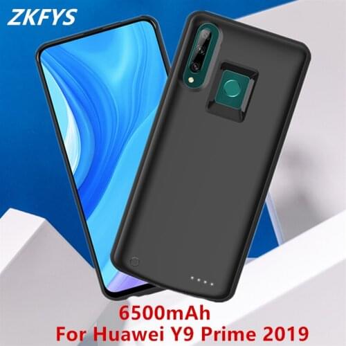 Battery Power Case For Huawei Y9 Prime 2019 External Battery Charging Cases 6500mAh Power Bank Battery Charger Cover Case