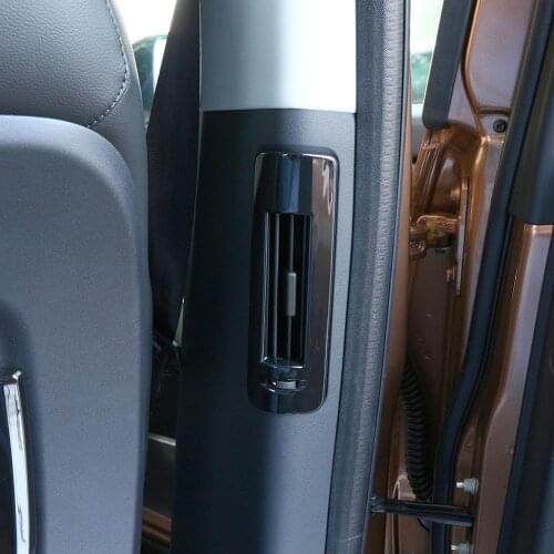 ABS Plastic Black B Pillar AC Vent Frame Cover Trim Interior Mouldings for Land Rover Discovery 5 LR5 L462 2015-20 Accessories