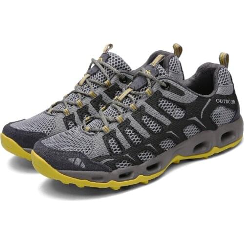 Men and Women Running Breathable Shoes Sports Leisure Mesh Hiking Picnic Wading Outdoor Non-slip Wear-resistant Light Sneakers