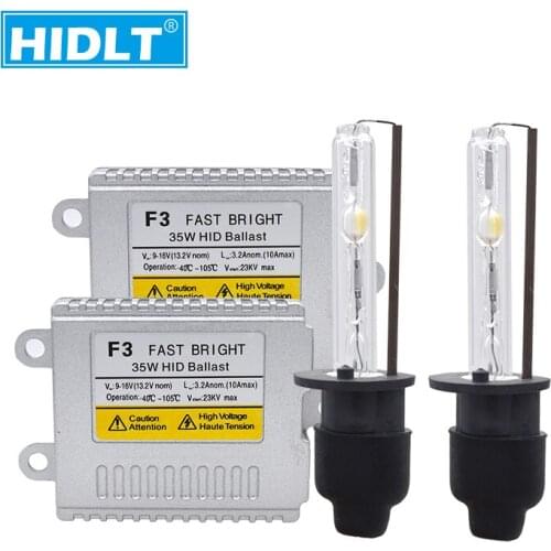 HIDLT Original Cnlight HID Headlight Kit Xenon H1 H3 H7 H11 9005 9006 D2H 4300K 5000K 6000K 35W Auto Headlamp Bulb Ballast Kit