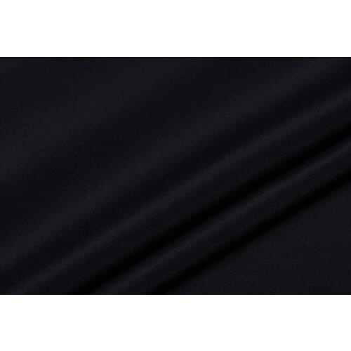 Howmay 100% pure silk fabric crepe de chine 30m/m 45" 130gsm 114cm CDC black 15# for sewing dress or DIY handmade
