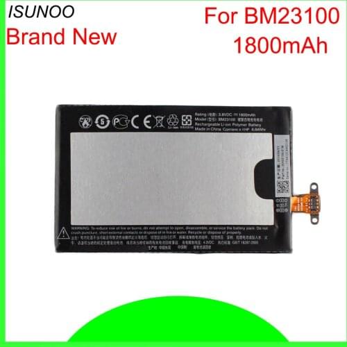 ISUNOO 5pcs/lot 1800mAh BM23100 Battery For HTC 8X C625e LTE C620e C620t C620d Accord Phone Rechargeable Batteria
