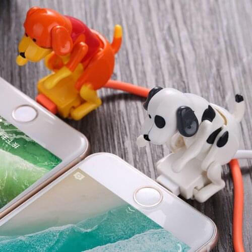 1.2M Type-c Micro USB Phone Cable Mini Humping Spot Dog Smartphone Data Charging Cable For IPhone Samsung Huawei Xiaomi Redmi