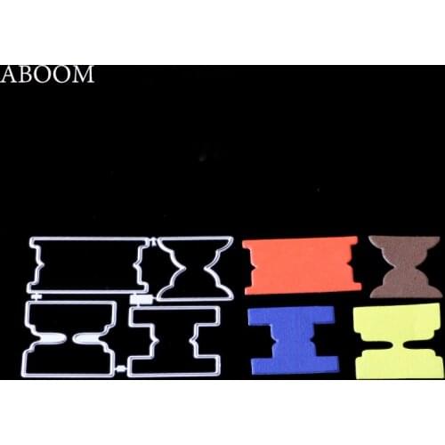 ABOOM Hot 4PCS/Lot Christmas The Sandglass Metal Carbon Steel Die Cut Scrapbooking DIY Album Cards Paper Die Metal Cutting Dies