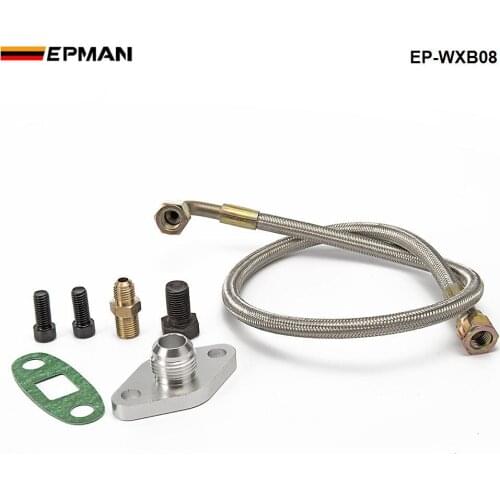 Oil Feed Line Kit Flange Single Turbo For Toyota Supra 1JZGTE 2JZGTE 1JZ/2JZ EP-WXB08