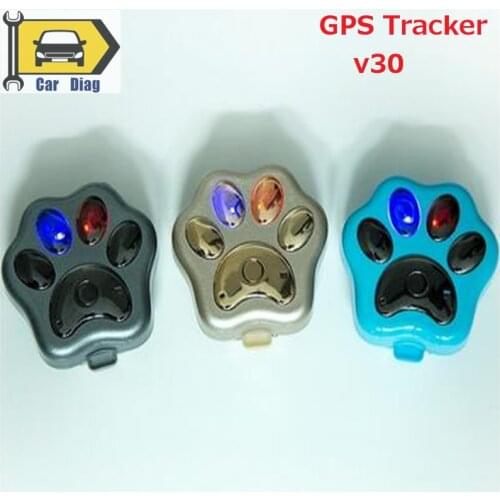 2019 Small GPS Tracker V30 Waterproof 2G GSM GPRS Anti-Lost Animal SOS Alarm Intelligent