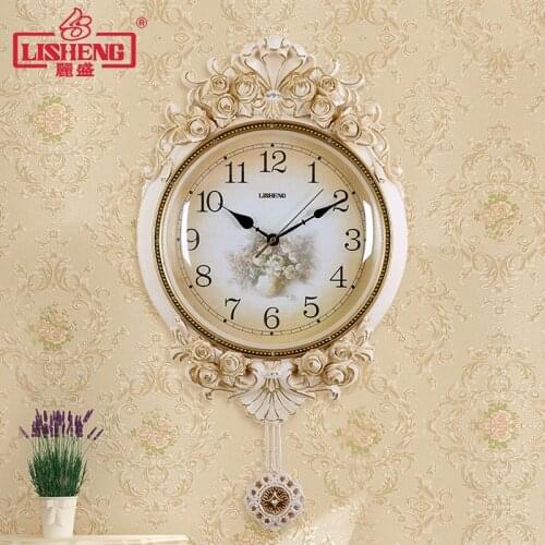 European Wall Clock Living Room Mute Garden Decoration Art Wall Clocks