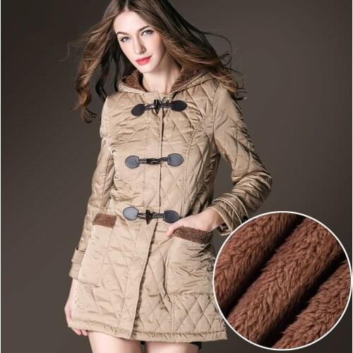 2018 winter Good price for Women 's parkas jacket winter warm hooded lambs wool tank light material Outer Wear female jacket