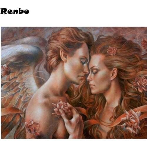 Full,Round,Diamond Embroidery,5D,Diamond Painting Angel lovers 3d pictures,image,Stitch Cross,5d,Diamond Mosaic,Needlework,Craft