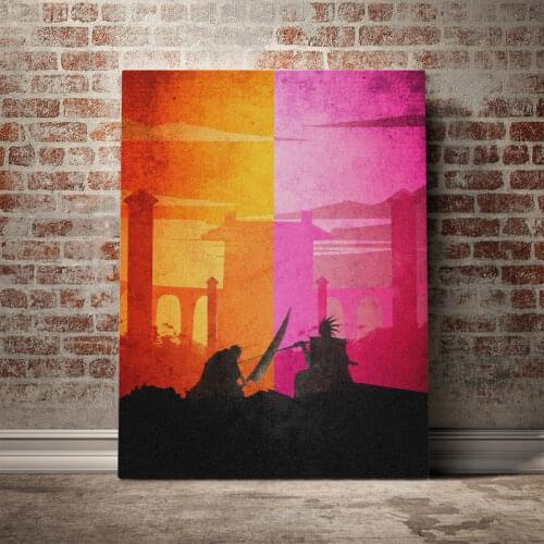 Bleach Ichigo vs Zaraki Poster Canvas Wall Art Decoration prints for living Kid Children room Home bedroom decor painting