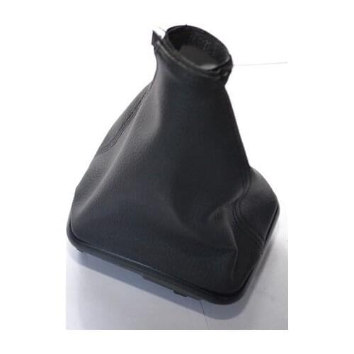 Gear Shift Knob with Set Chrome Cover Model Type Black Color Leather with Black Frame For Fiat Linea (2007-2015) grande Punto