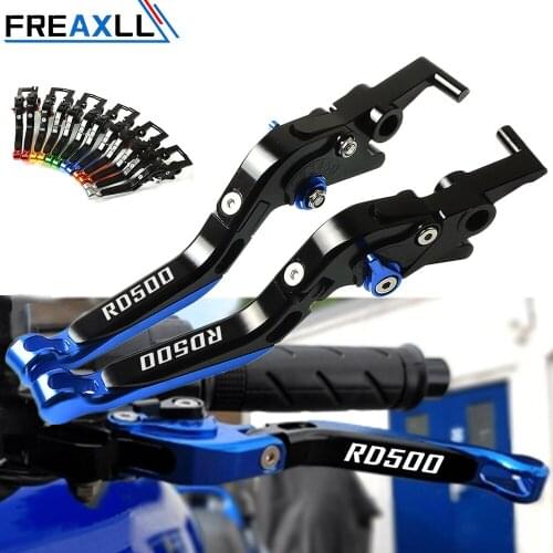 Motorcycle Brake Clutch Levers CNC Handle Foldable Extendable Adjustable With RD500 For YAMAHA RD500 RD 500 1984 1985 1986