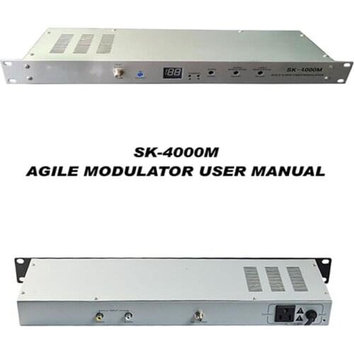 Av to rf Agile Adjacent Channel Modulator MCU control CATV modulator Modulator match set top box output RF signal SK-4000M