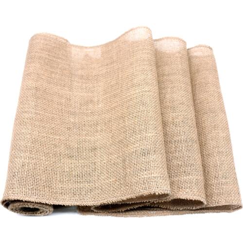 Vintage Burlap Hessian Table Runner Natural Jute Country Wedding Party Decoration home textiles For Christmas Home Table Runners