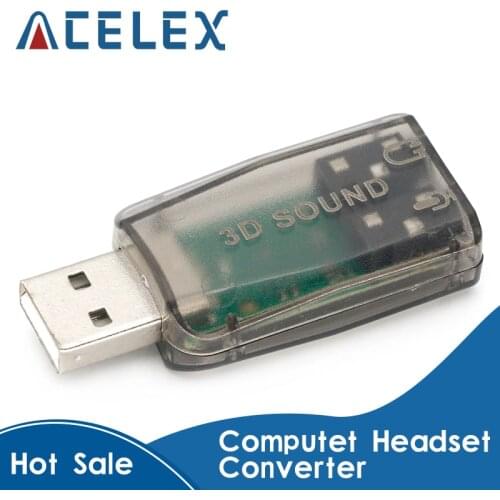 Mini External Usb To 3.5mm Mic Headphone Jack Stereo Headset 3d Sound Card Audio Adapter New Speaker Interface For Laptop