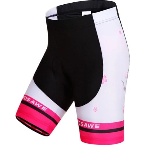 WOSAWE Womens Cycling Shorts MTB Road Bike Bicycle 3D Padded Gel Tights Shorts Summer Bermuda Ciclismo Short Pant