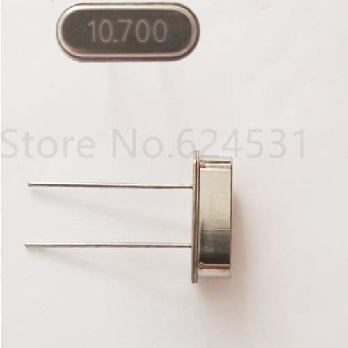 100pcs Quartz crystal resonator crystal 10.7M 10.7MHZ HC-49S line 2 feet