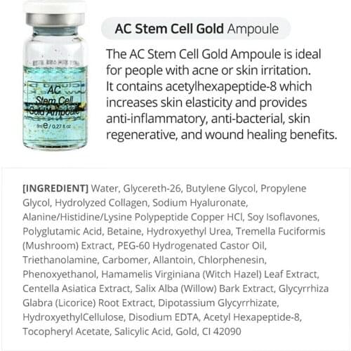 12pcs Ac Stem Cell Ampoule BB Cream Glow Brightening Increases Skin Elastcity Provides Anti-inflammatory Healingbenefits Liquid