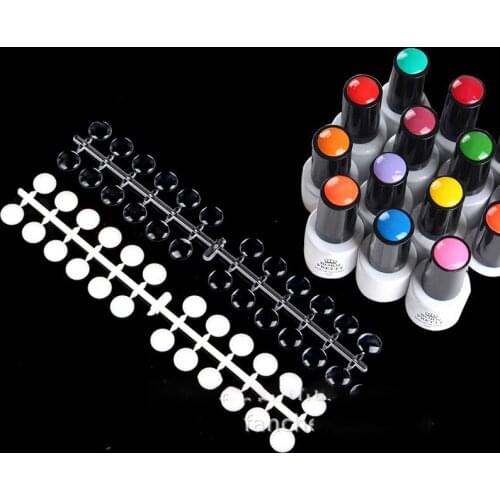 120Pcs Nail Polish Nail color table Design Nail ring nail tips Nail Swatches showing shelf Heart Oval Water Droplets Shape