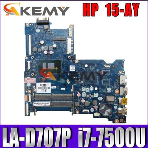 914598-601 914598-501 914598-001 LA-D707P For HP Notebook 15-AY 15-AC series Laptop Motherboard with i7-7500U CPU
