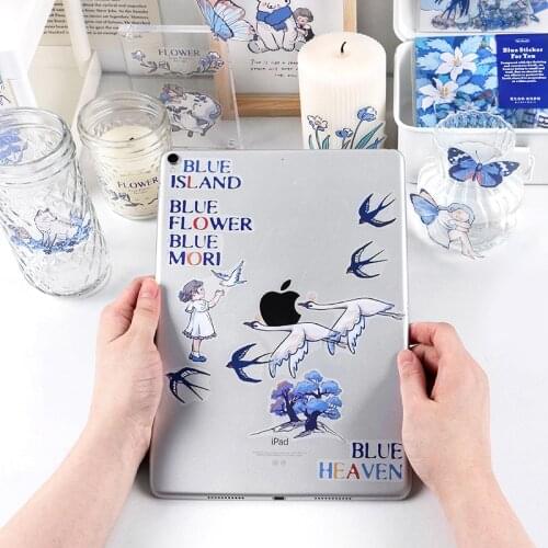 20Pcs/pack Cute blue island Kawaii bird bear Decoration Stationery Sticker Diy Album Diary Scrapbooking Label Sticker Stationery