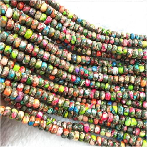 100pcs natural gem stone beads strings abacus shape size 4x6mm spacer beads top quality of semi precious stone collecdtion