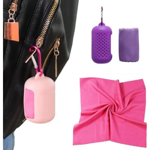Travel quick-drying towel silicone storage microfiber ice towel travel portable gym cold towel Travel accessories