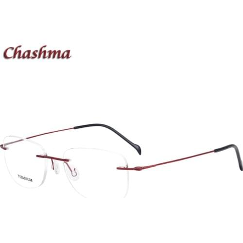 Chashma Rimless Titanium Women Light Eyeglasses Men Ochelari Glasses Myopic Glasses Frame Optical Eyewear Prescription Glasses