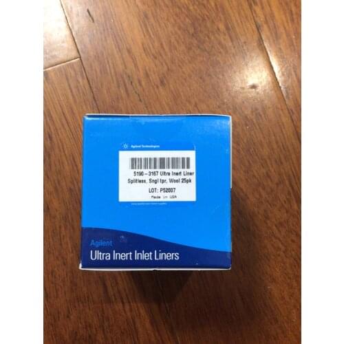 For Agilent Ultra Inert Liner 5190-3167 25-Pack; 5190-2293 Single-Piece
