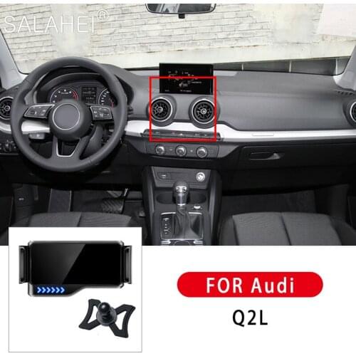 Electric Car Mobile Phone Holder Motor-Driven Stable and Not Falling Mobile Phone Navigation Bracket For Audi Q2L Interior Style