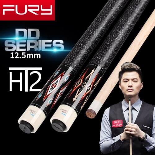FURY DD-1/3 Billiard Pool Cue 12.5mm Tiger Tip HT2 Maple Shaft XTC Ferrule Quick Joint Billiards Handmade Lrish Line Grip Stick