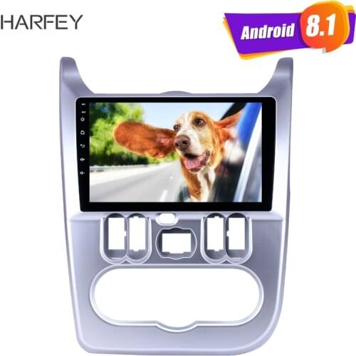 Harfey for Renault Duster/Logan 2009-2013 9 inch Android 8.1 HD Touchscreen Bluetooth GPS Radio USB AUX support Carplay 3G WIFI