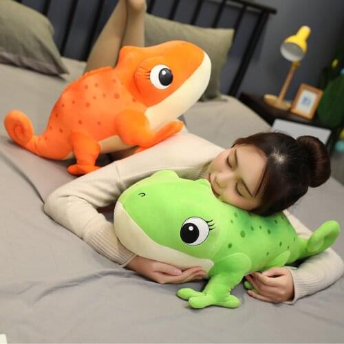 Kawaii Chameleon peluche Childrens Plush Toys stuffed animals Lizard Ragdoll baby room toys juguetes ni?os hogar decoración