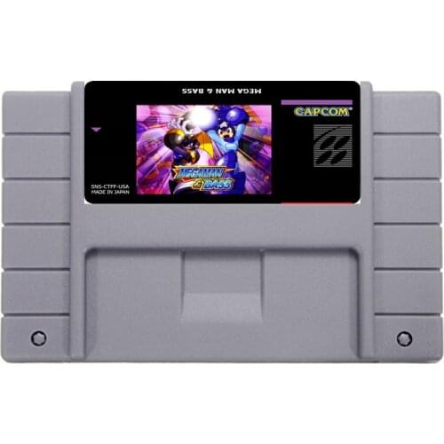 Hot Selling 16bit 46pin Super Game Card - Megaman and Bass