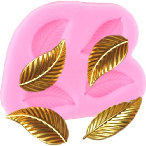 Leaves Resin Silicone Mold Sugarcraft Fondant Cake Decorating Tools Cake Border Chocolate Making Mould Polymer Clay Candy Molds