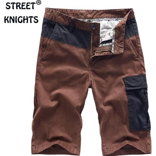Mens 2021 Summer New Casual Fashion Style Leisure Soft Touch Shorts Male 97.5% Cotton Street Knee-Length Beach Shorts