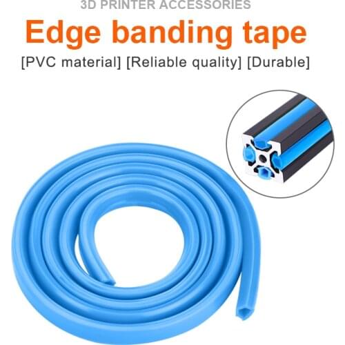 3D Printer 6mm PVC Flat Seal 2020 Aluminum Profile Soft Slot Cover / Panel Holder Blue For Cnc Creality Cr-10 Machine DIY Parts