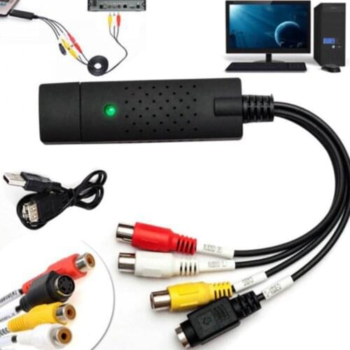 Portable USB 2.0 to RCA cable adapter converter Audio Video Capture Card Adapter PC CableS For TV DVD VHS capture device