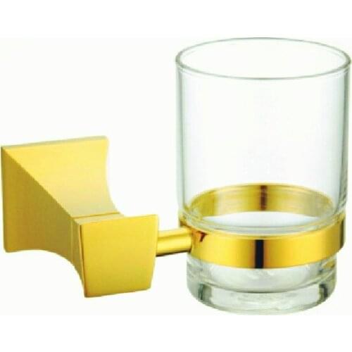 European Style Luxurious Brass tumbler gold Plating Cup Holder GB001a